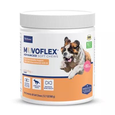 Virbac MOVOFLEX Dog Joint Soft Chews for Small, Medium & Large Breeds, 60 Count - Image 1
