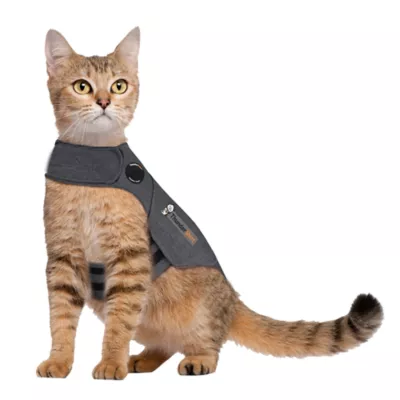 ThunderShirt Anxiety Vest for Cats, Anxiety Relief, Heather Grey, Small, Medium, & Large - Image 1