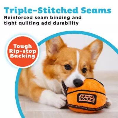 Outward Hound Basketball Xtreme Seamz Dog Toy - Image 3