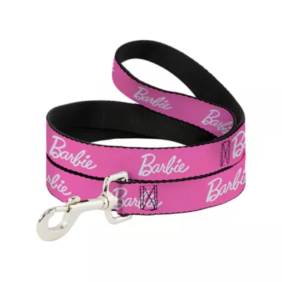 Buckle-Down Mattel Barbie Signature Script Logo Dog Leash - 4 ft - Image 1