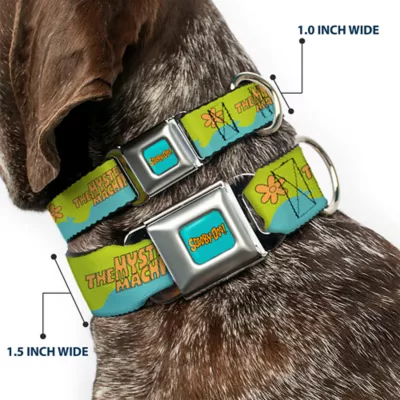 Buckle-Down Scooby Doo The Mystery Machine Paint Job Seatbelt Dog Collar - Image 2