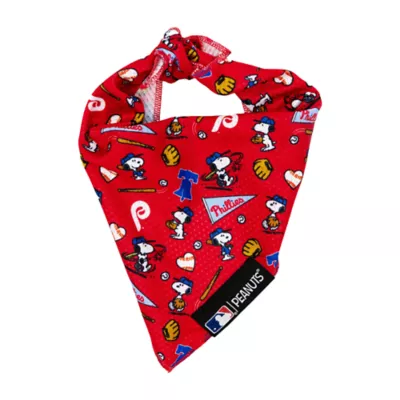 Sassy Woof MLB™ x Peanuts™ Philadelphia Phillies Dog Bandana - Image 1