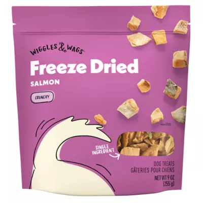 Wiggles & Wags Freeze Dried Dog Training Treats - Salmon 9oz - Image 1