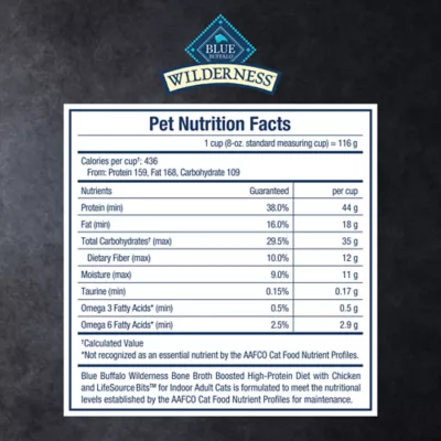 Blue Buffalo Wilderness Bone Broth Boosted High-Protein Diet Adult Indoor Cat Food - Chicken - Image 7