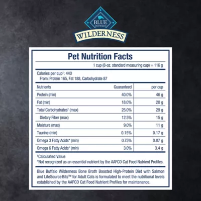 Blue Buffalo Wilderness Bone Broth Boosted High-Protein Diet Adult Indoor Cat Food - Salmon - Image 7