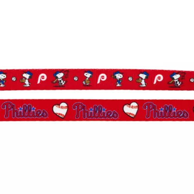Sassy Woof MLB™ x Peanuts™ Philadelphia Phillies Dog Leash - 5 FT - Image 4