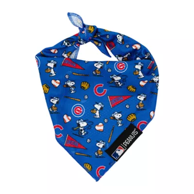 Sassy Woof MLB™ x Peanuts™ Chicago Cubs Dog Bandana - Image 1