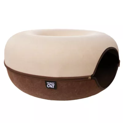 Travel Cat® Donut-Shaped Cat Hideaway Cave & Scratcher Cat Bed, Made With Claw-Resistant Felt - Image 3