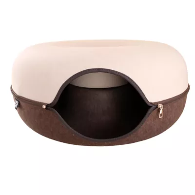Travel Cat® Donut-Shaped Cat Hideaway Cave & Scratcher Cat Bed, Made With Claw-Resistant Felt - Image 4