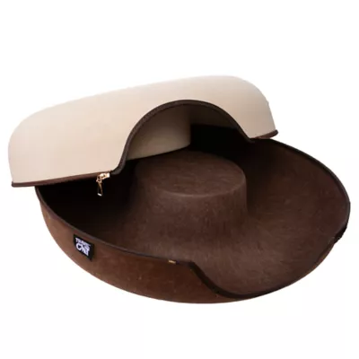 Travel Cat® Donut-Shaped Cat Hideaway Cave & Scratcher Cat Bed, Made With Claw-Resistant Felt - Image 5