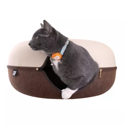 Travel Cat® Donut-Shaped Cat Hideaway Cave & Scratcher Cat Bed, Made With Claw-Resistant Felt - Image 7