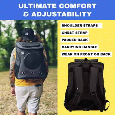 Travel Cat® Fat Cat Backpack Carrier W/ Bubble Window For Cats Up To 25lbs, Airline Approved - Image 8