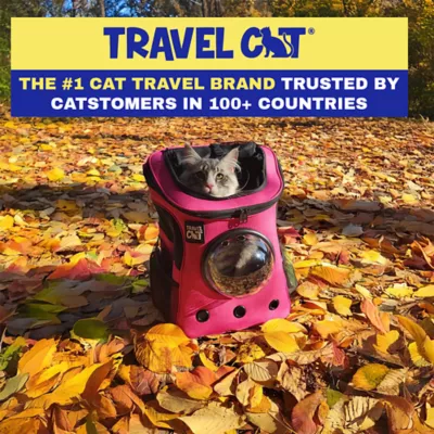 Travel Cat® Fat Cat Backpack Carrier W/ Bubble Window For Cats Up To 25lbs, Airline Approved - Image 6