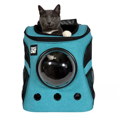 Travel Cat® Fat Cat Backpack Carrier W/ Bubble Window For Cats Up To 25lbs, Airline Approved - Image 1