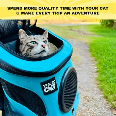 Travel Cat® Fat Cat Backpack Carrier W/ Bubble Window For Cats Up To 25lbs, Airline Approved - Image 2