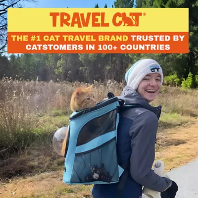 Travel Cat® Fat Cat Backpack Carrier W/ Bubble Window For Cats Up To 25lbs, Airline Approved - Image 6