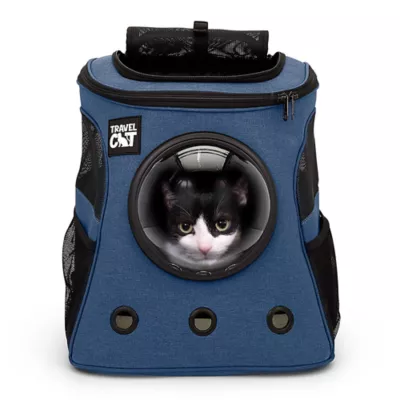 Travel Cat® Fat Cat Backpack Carrier W/ Bubble Window For Cats Up To 25lbs, Airline Approved - Image 1