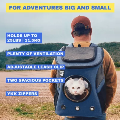 Travel Cat® Fat Cat Backpack Carrier W/ Bubble Window For Cats Up To 25lbs, Airline Approved - Image 4