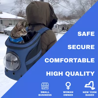 Travel Cat® Fat Cat Backpack Carrier W/ Bubble Window For Cats Up To 25lbs, Airline Approved - Image 5