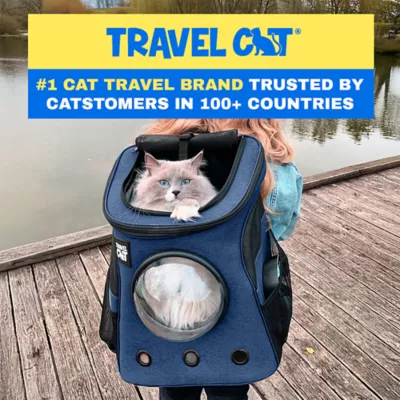 Travel Cat® Fat Cat Backpack Carrier W/ Bubble Window For Cats Up To 25lbs, Airline Approved - Image 6