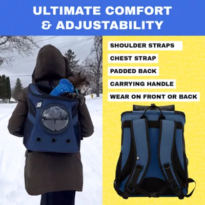 Travel Cat® Fat Cat Backpack Carrier W/ Bubble Window For Cats Up To 25lbs, Airline Approved - Image 8