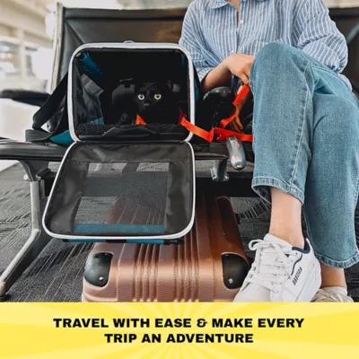 Travel Cat® Odyssey Soft Cat Carrier W/ Multi-Access Points & Ventilation Design, Airline Approved - Image 3