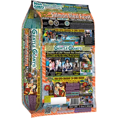 Gentle Giants All Life Stages Dry Dog Food - Natural, Non-GMO, Grain Free, Salmon - Image 1