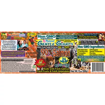 Gentle Giants All Life Stages Wet Dog Food - Natural, Non-GMO, Salmon Pate' - Image 2
