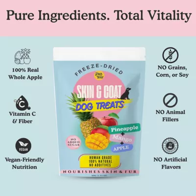 Pets Gone Wild Freeze-Dried Fruit Treats, Skin & Coat - 3 pack - Image 2