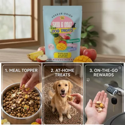 Pets Gone Wild Freeze-Dried Fruit Treats, Skin & Coat - 3 pack - Image 7