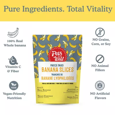 Pets Gone Wild 100% Natural Freeze-Dried Banana Fruit Treats - 3 pack - Image 2