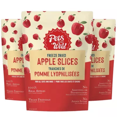 Pets Gone Wild 100% Natural Freeze-Dried Apple Treats - 3 pack - Image 1