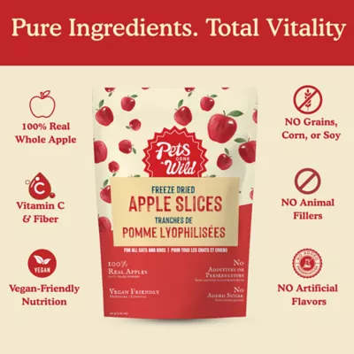 Pets Gone Wild 100% Natural Freeze-Dried Apple Treats - 3 pack - Image 2