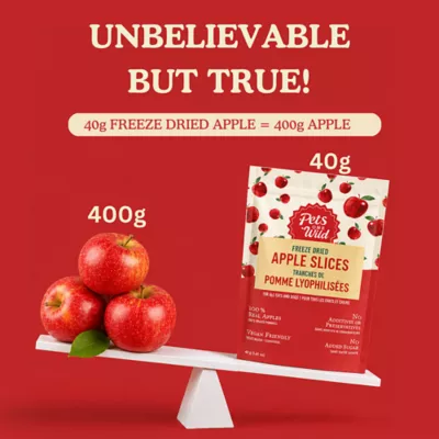 Pets Gone Wild 100% Natural Freeze-Dried Apple Treats - 3 pack - Image 4