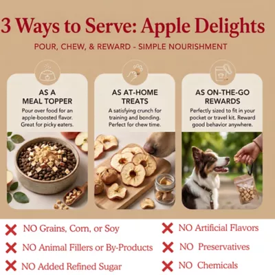 Pets Gone Wild 100% Natural Freeze-Dried Apple Treats - 3 pack - Image 7