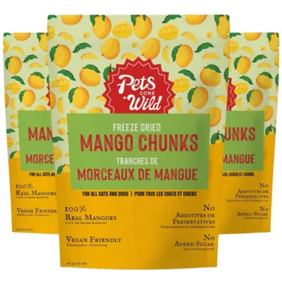 Pets Gone Wild 100% Natural Freeze-Dried Mango Treats - Image 1