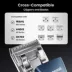 Oneisall Cordless Professional Dog Grooming Clippers W/ Premium High Carbon Steel Blades, Blue image thumbnail 4