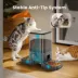 Oneisall 5 Liter Automatic Cat Feeder For Multi-Cat Households W/ Dual Power Supply, Black image thumbnail 9