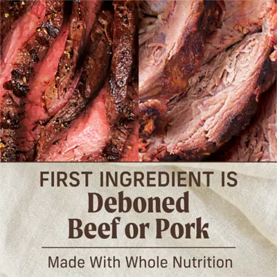 Merrick Wet Dog Food Variety Pack - Texas Style Braised Beef & Kansas City Style Chopped Pork, Sauce - Image 6