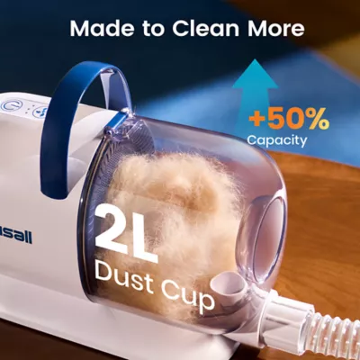Oneisall 6-in-1 Dog Grooming Vacuum Kit W/ 1500PA Suction Power & Quiet Mode Setting, Blue - Image 6