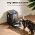 Oneisall 3 Liter Automatic Cat Feeder W/ Anti-Topple Design & Non-Slip Pads, Black image thumbnail 8