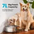 Oneisall 7L Pet Water Fountain W/ 5-Layer Filtration & Faucet Design, Multi-Pet Household Friendly image thumbnail 3