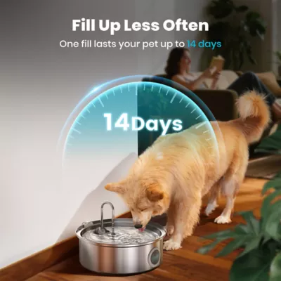 Oneisall 7L Pet Water Fountain W/ 5-Layer Filtration & Faucet Design, Multi-Pet Household Friendly - Image 4
