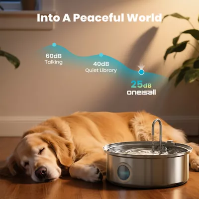 Oneisall 7L Pet Water Fountain W/ 5-Layer Filtration & Faucet Design, Multi-Pet Household Friendly - Image 7