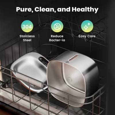 Oneisall 3.5L Cordless Stainless Steel Water Fountain  W/ 60 Day Power Supply & 3-Layer Filtration - Image 8