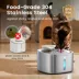 Oneisall 3.5L Corded Stainless Steel Pet Water Fountain W/ 60 Power Supply & 3-Layer Filtration image thumbnail 3