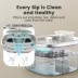 Oneisall 3.5L Corded Stainless Steel Pet Water Fountain W/ 60 Power Supply & 3-Layer Filtration image thumbnail 6