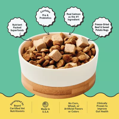 Kismet Salmon & Rice Dry Dog Food for Sensitive Stomachs & Skin, Chicken-Free, with Live Probiotics - Image 2