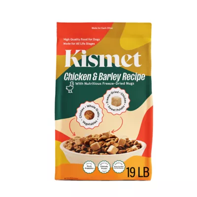 Kismet Chicken & Barley Dry Dog Food for Digestive Health, with Live Probiotics & Freeze Dried Nugs - Image 1