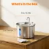 Oneisall 2 Liter Stainless Steel Cat Water Fountain W/ 3-Layer Filtration & Faucet Design image thumbnail 2
